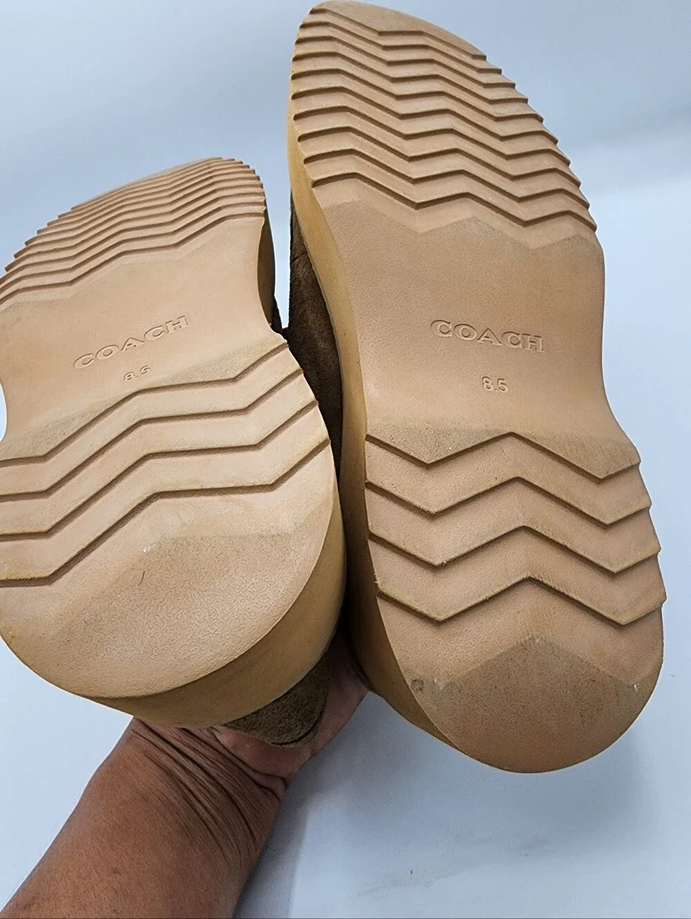 Coach suede loafers